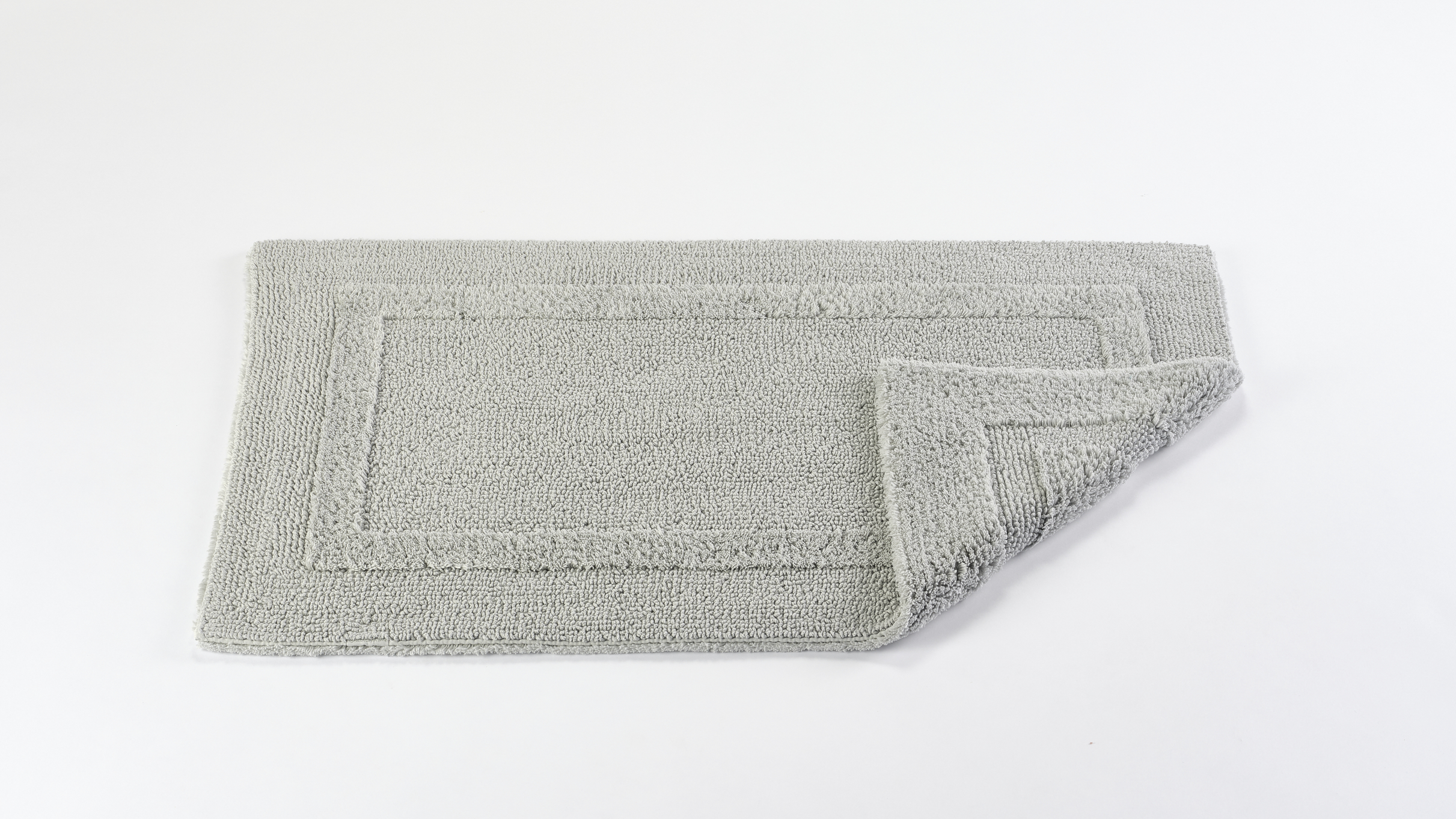 Badezimmerteppich REVERSIBLE 50x80cm platinum