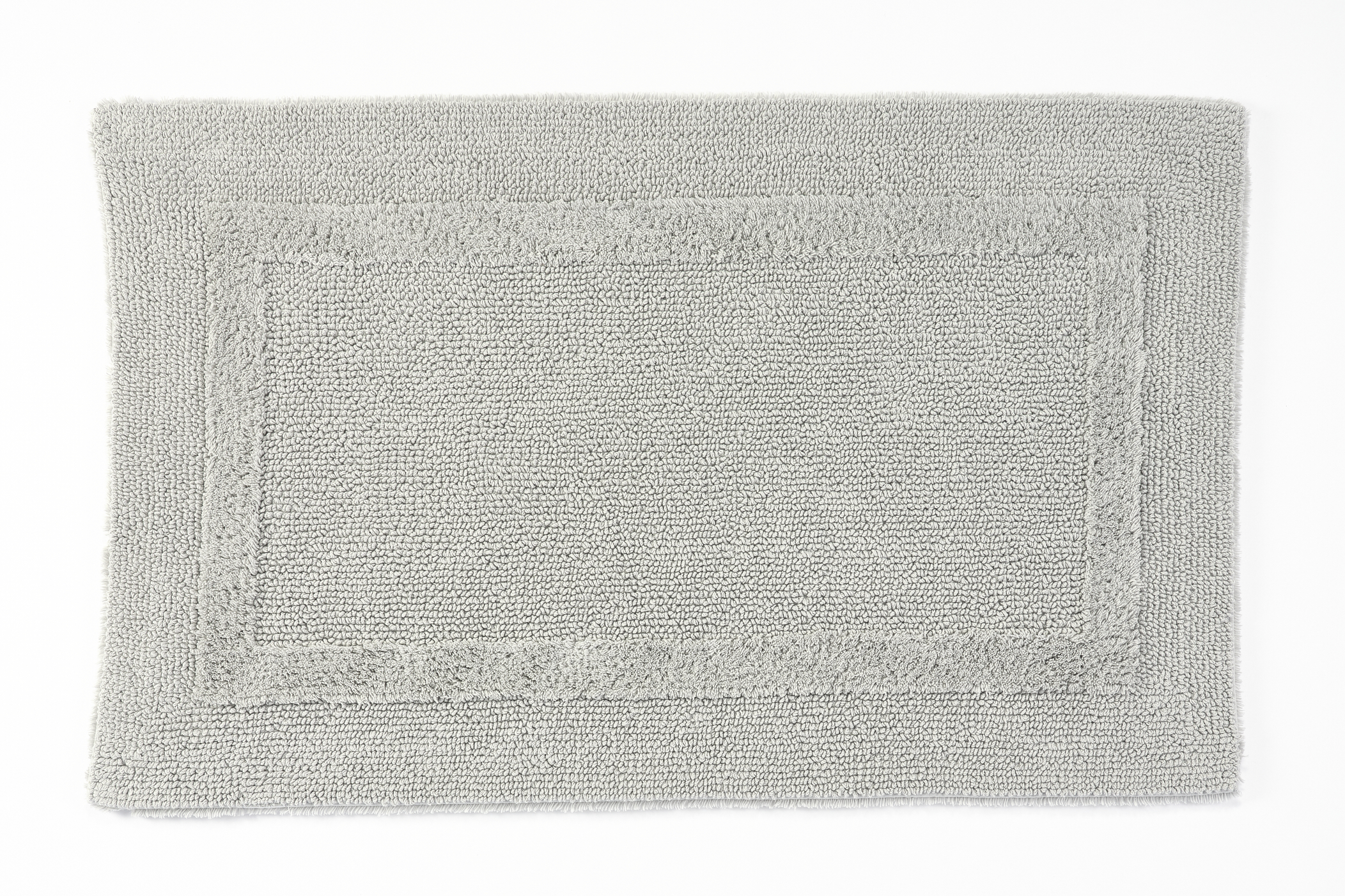 Badezimmerteppich REVERSIBLE 50x80cm platinum