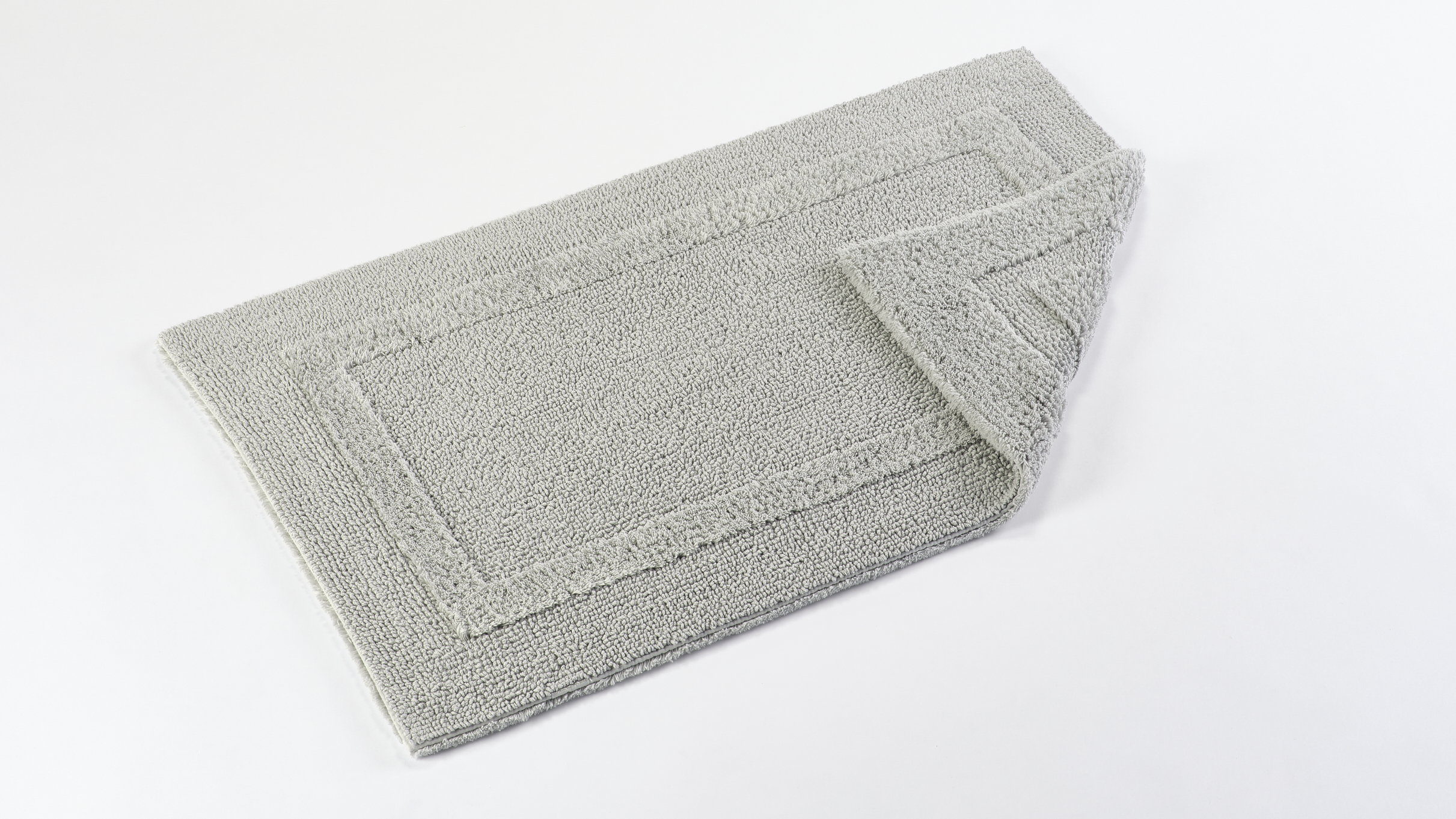 Badezimmerteppich REVERSIBLE 50x80cm platinum
