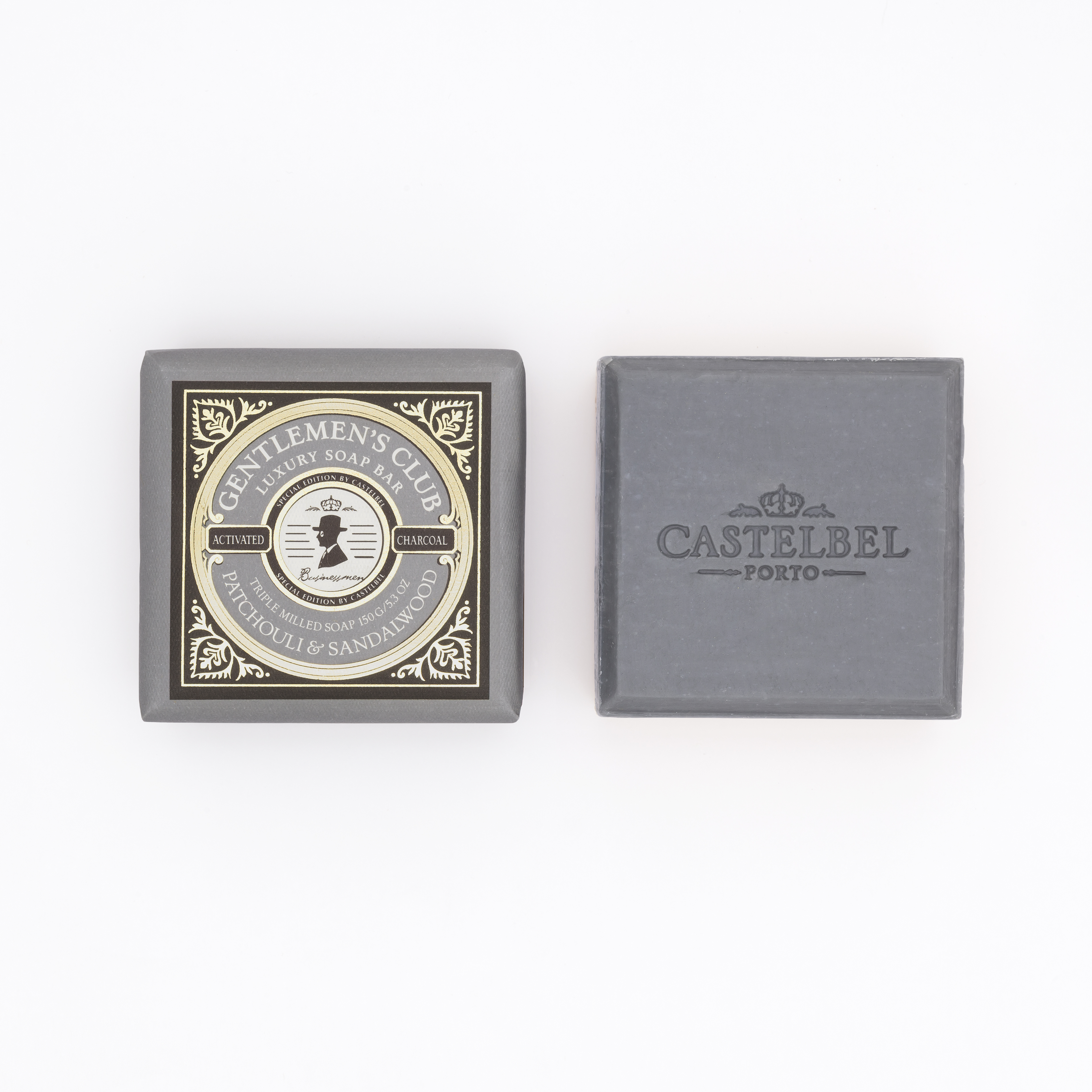 Castelbel Handseife Gentlemen's Club Patchouli 150g  - GREY