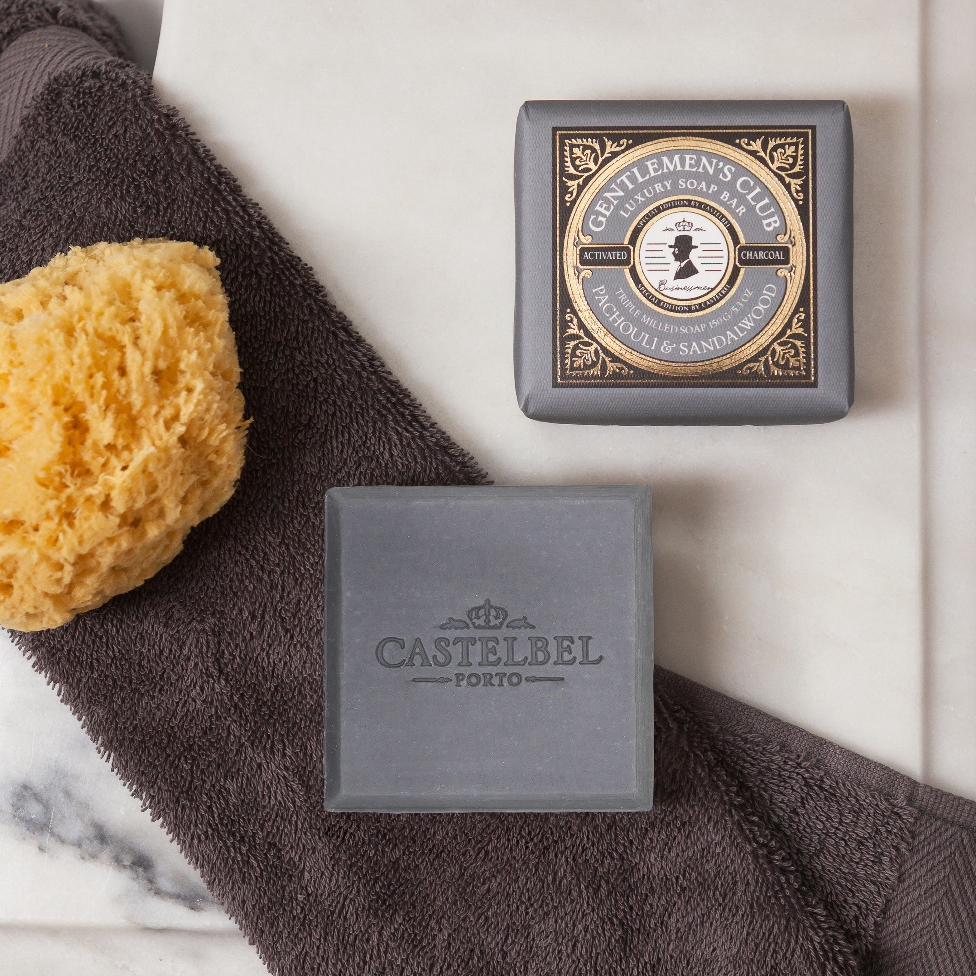Castelbel Handseife Gentlemen's Club Patchouli 150g  - GREY