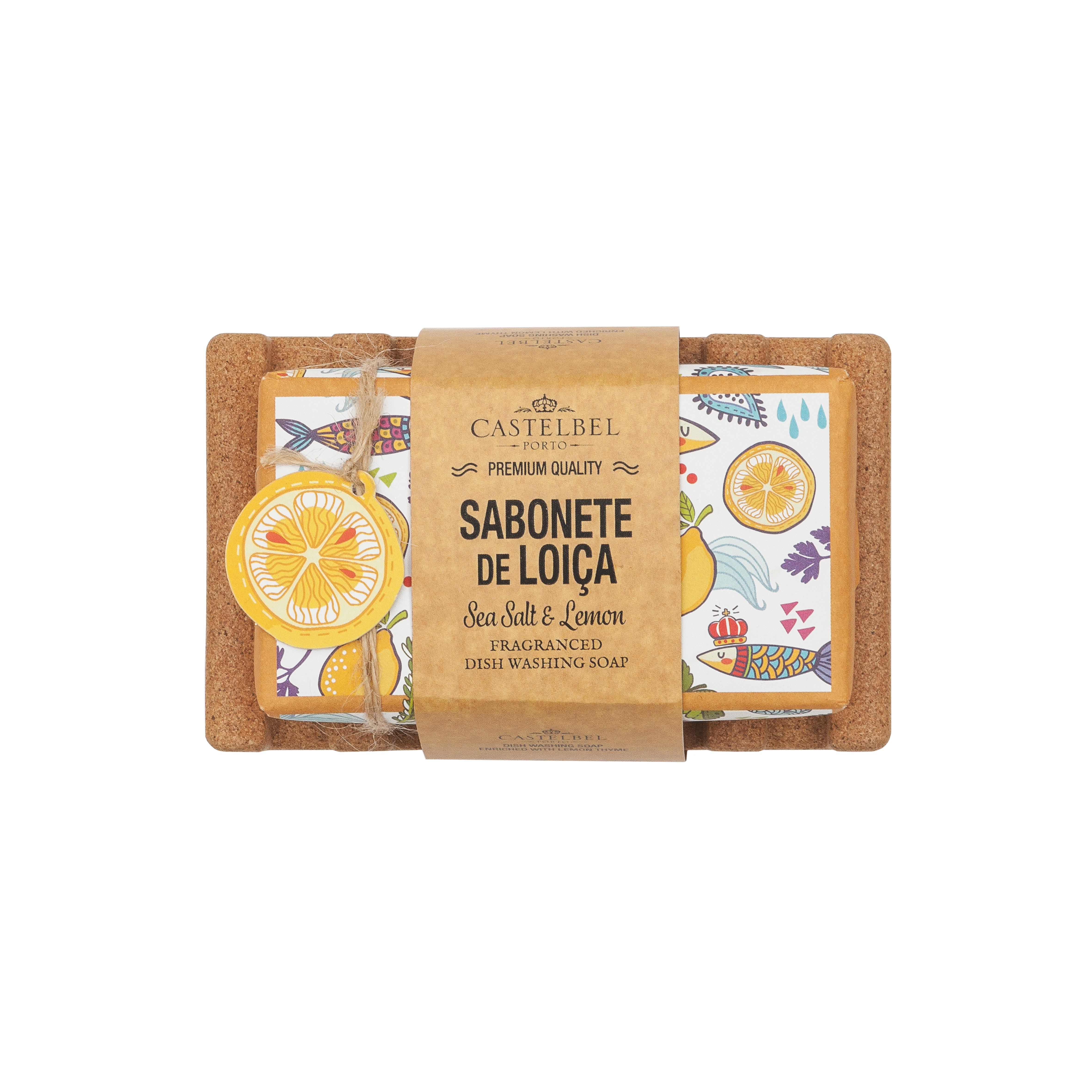 Castelbel Sardine Soap 200g/Cork Soap Dish