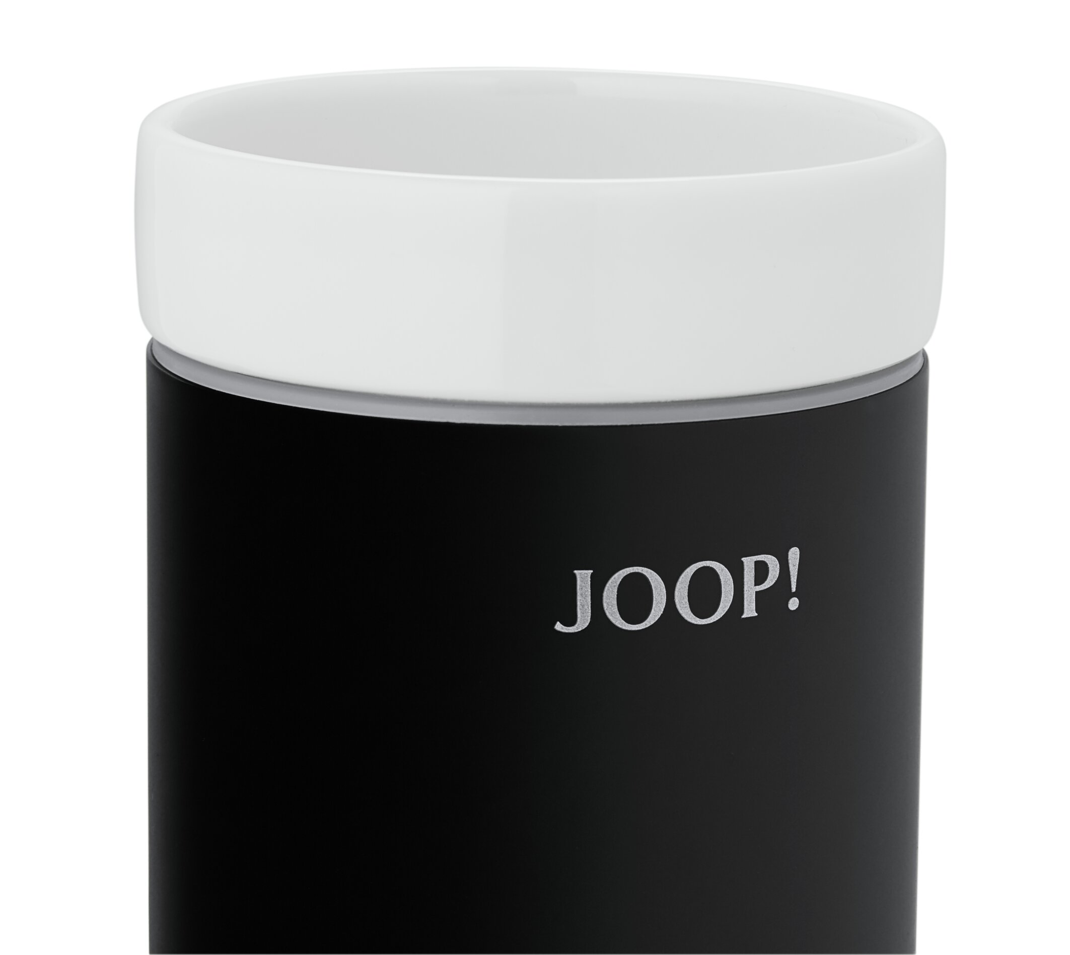 JOOP! Mundbecher - Schwarz | Keramik Weiß