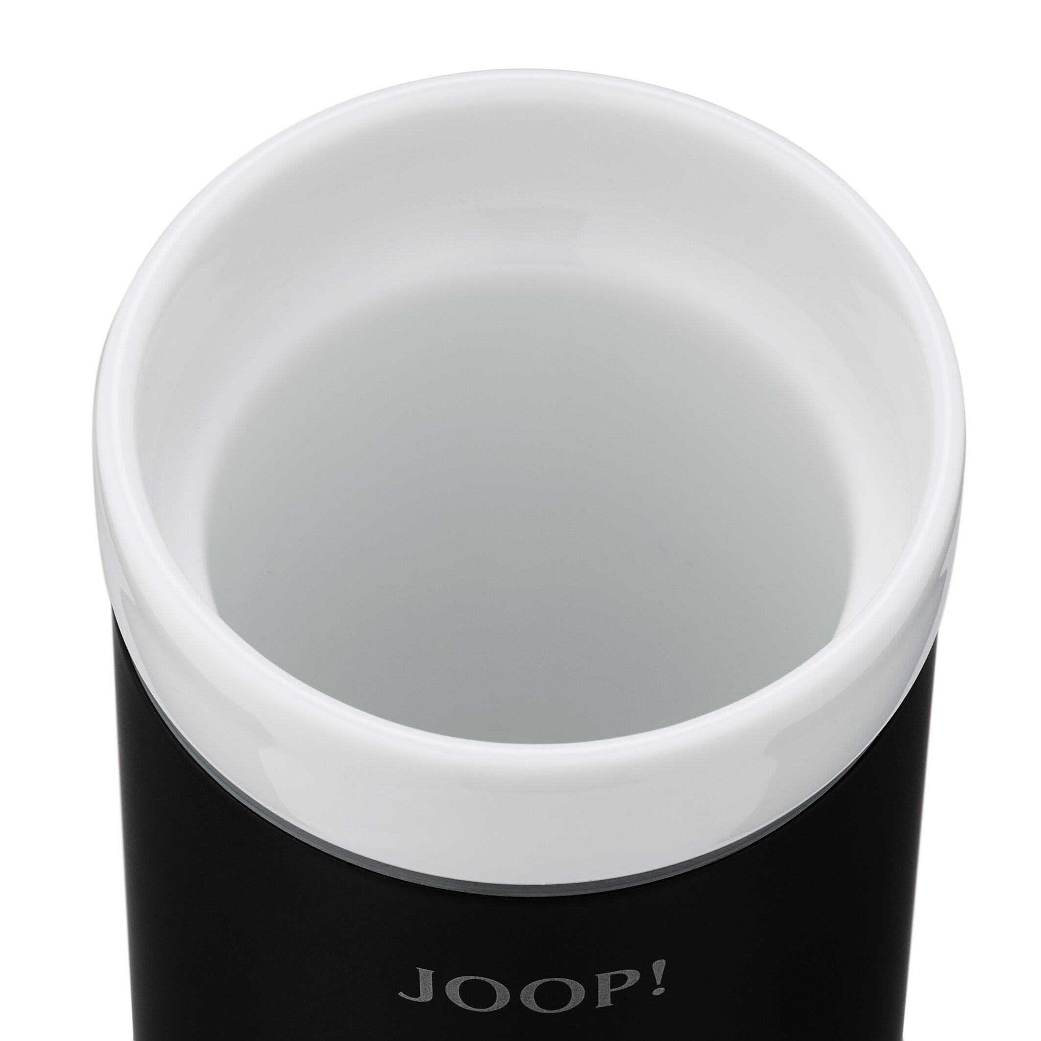 JOOP! Mundbecher - Schwarz | Keramik Weiß