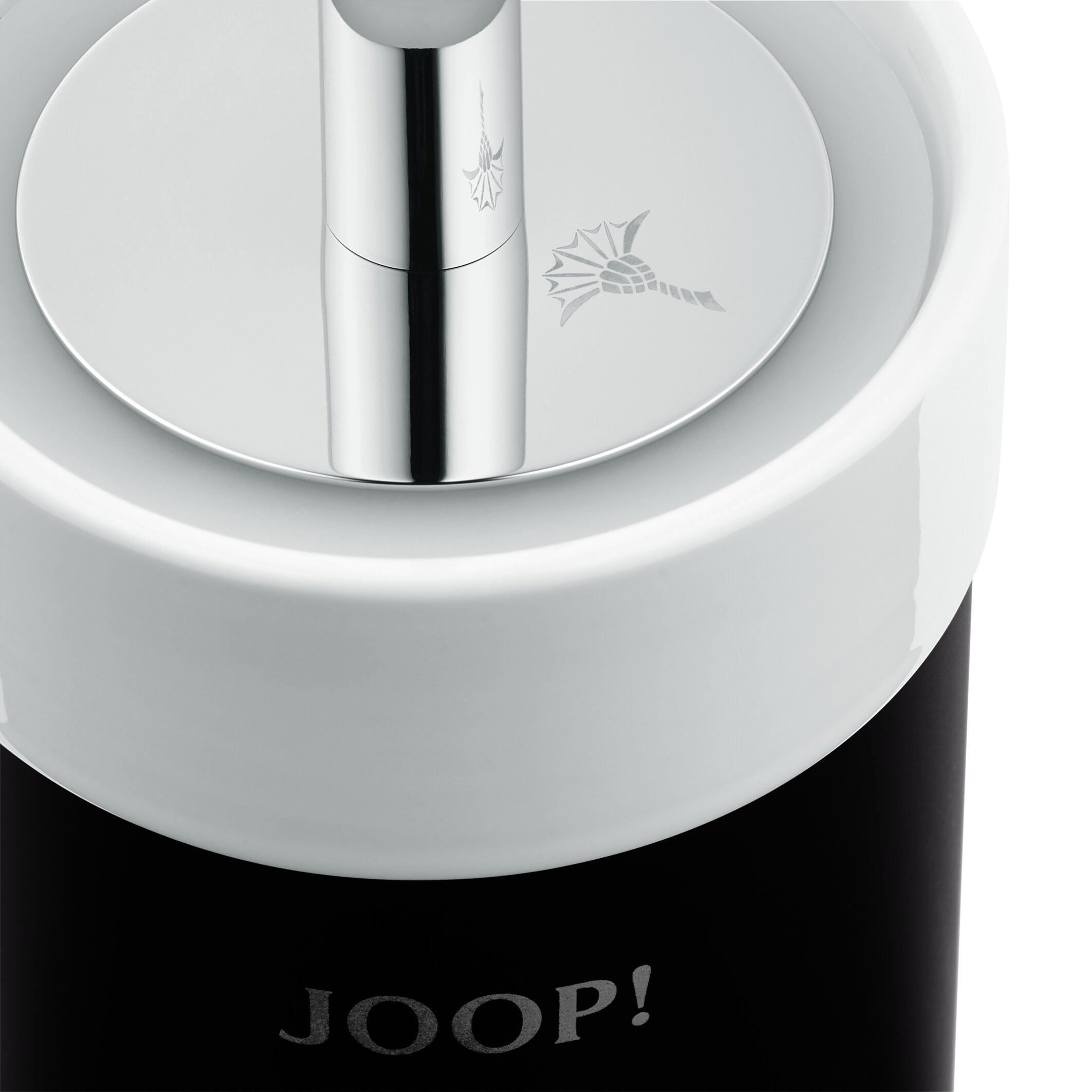 JOOP! WC-Bürstengarnitur - Schwarz | Keramik Weiß| Chrom