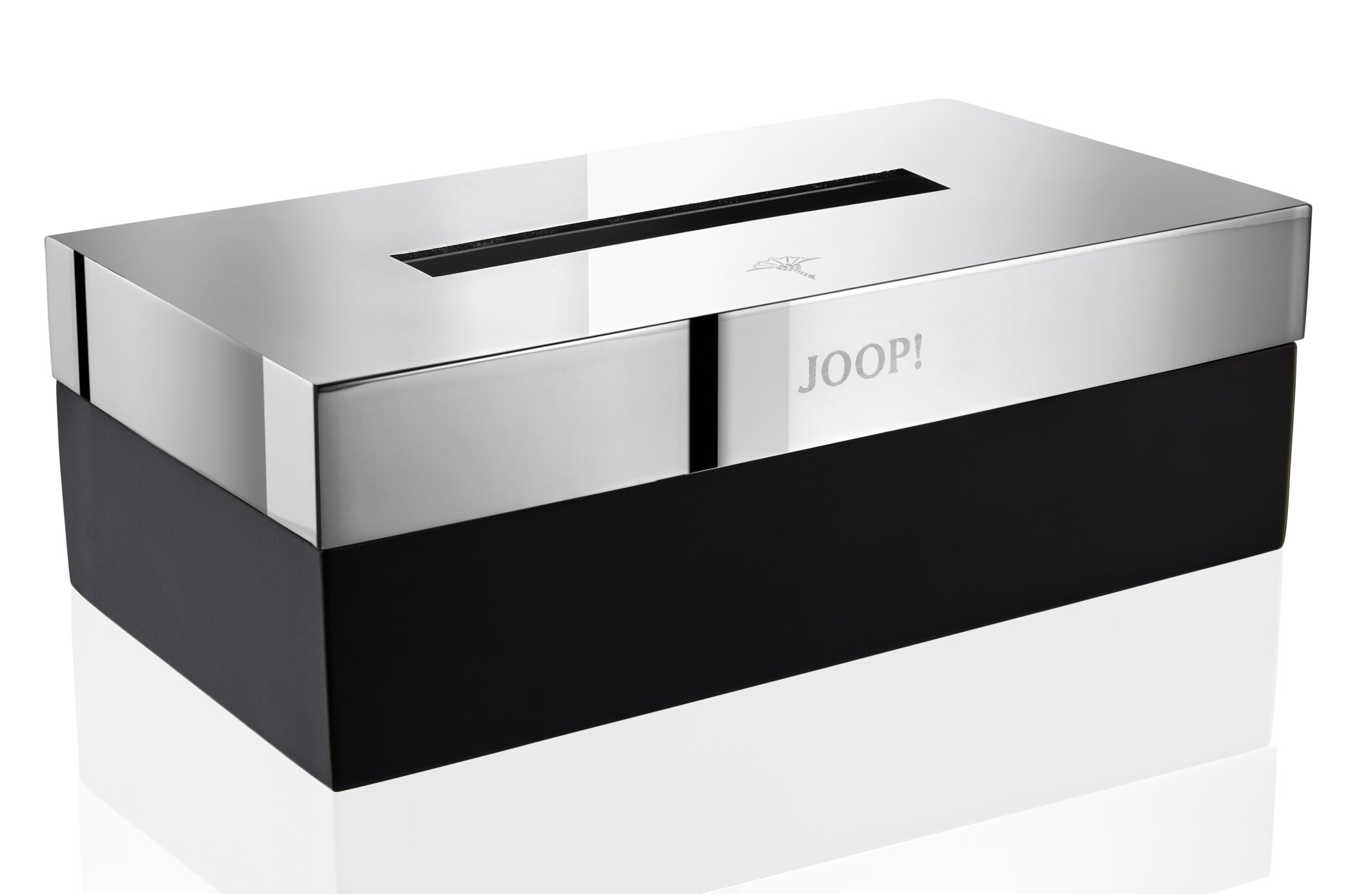 JOOP! Kleenexbox - Schwarz | Chrom