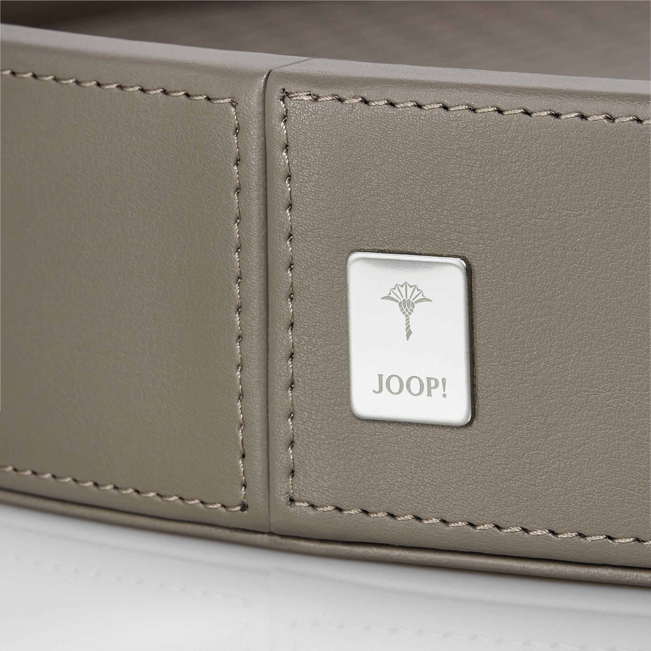 JOOP! Großes Tablett rund  - grau