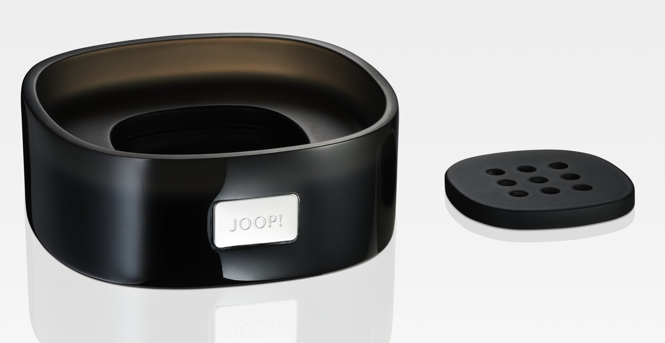 JOOP! Seifenschale - anthrazit ( Crystal Line )