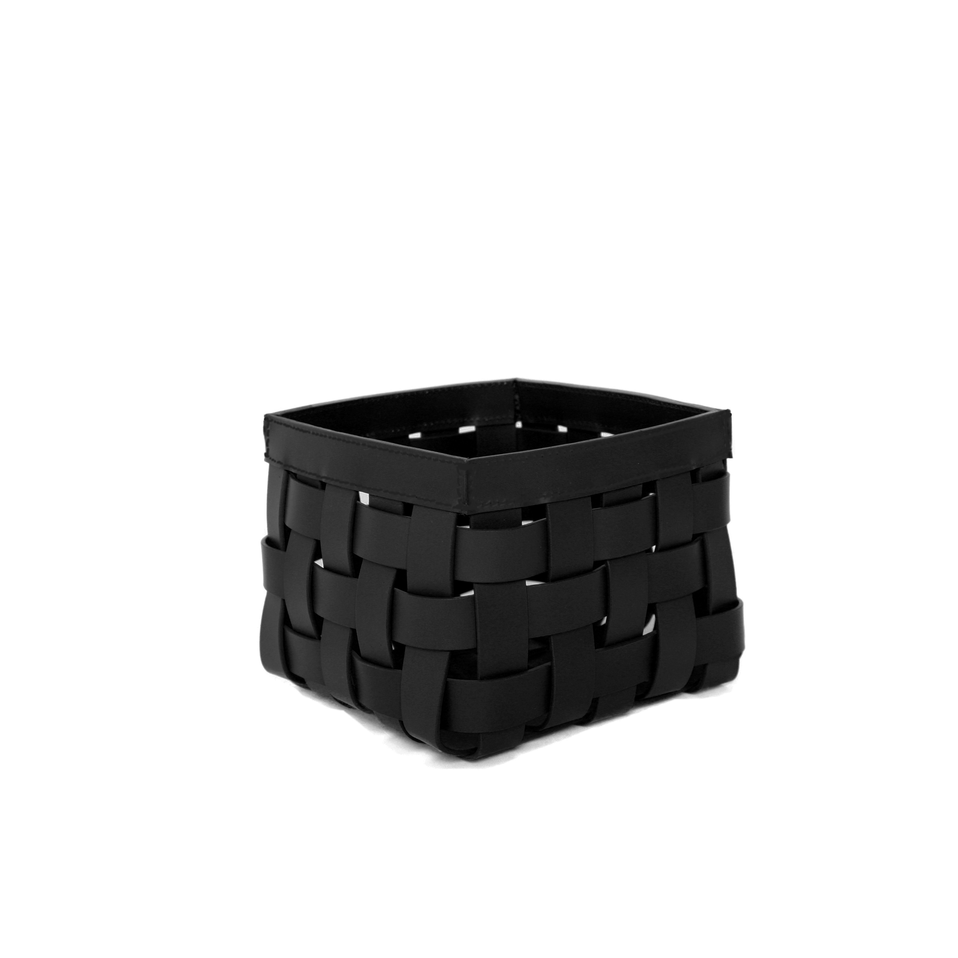 Braided Box Small Black/black Stitch