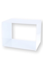 Regal Würfel CUBUS METALL, 35x50x36cm, weiß