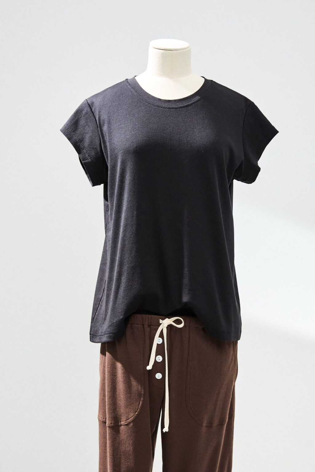 ALEX Shirt rippe weiss L