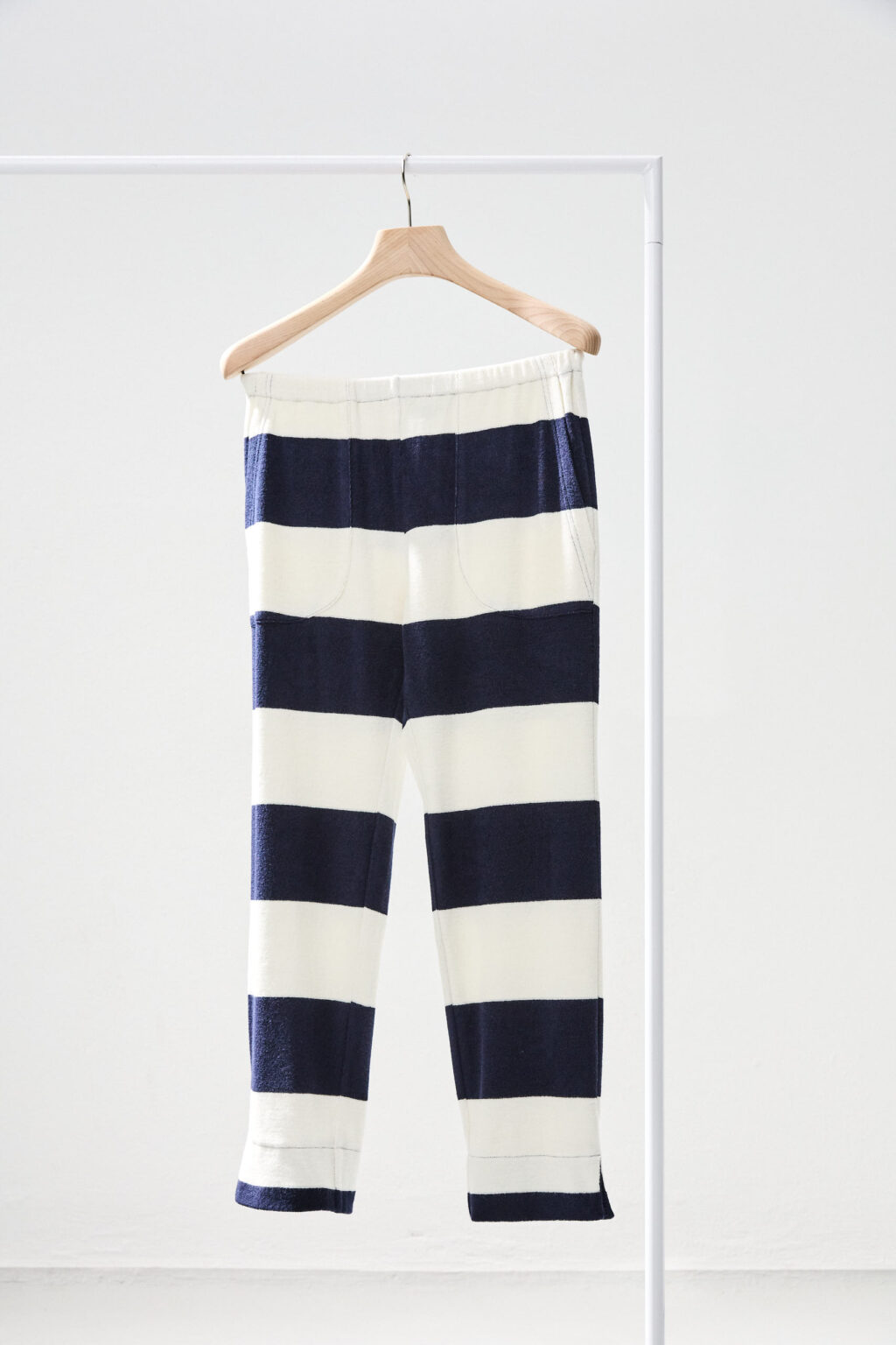PURE Hose frottee milk-midnight M
