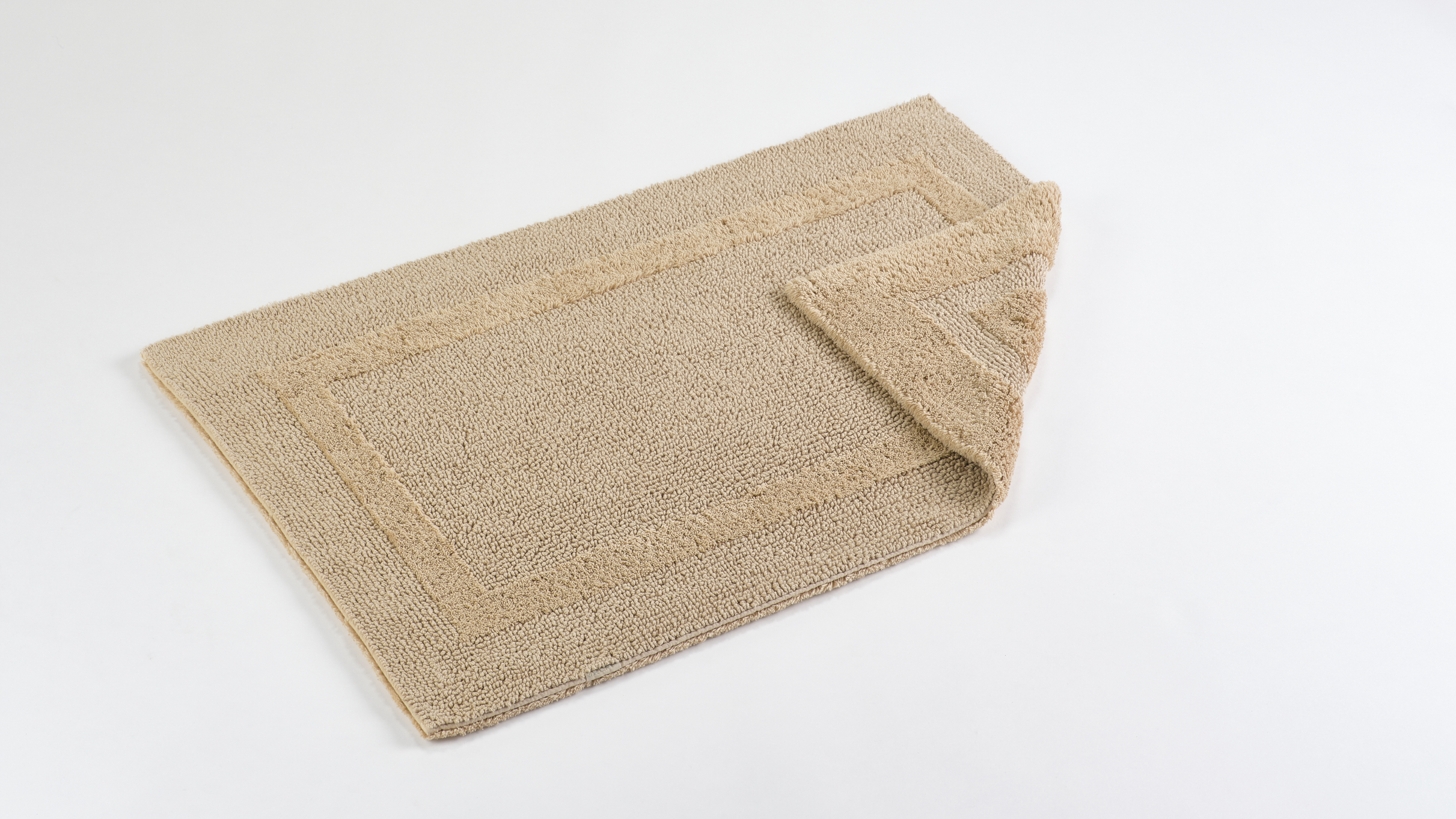 Badezimmerteppich REVERSIBLE 50x80cm sand