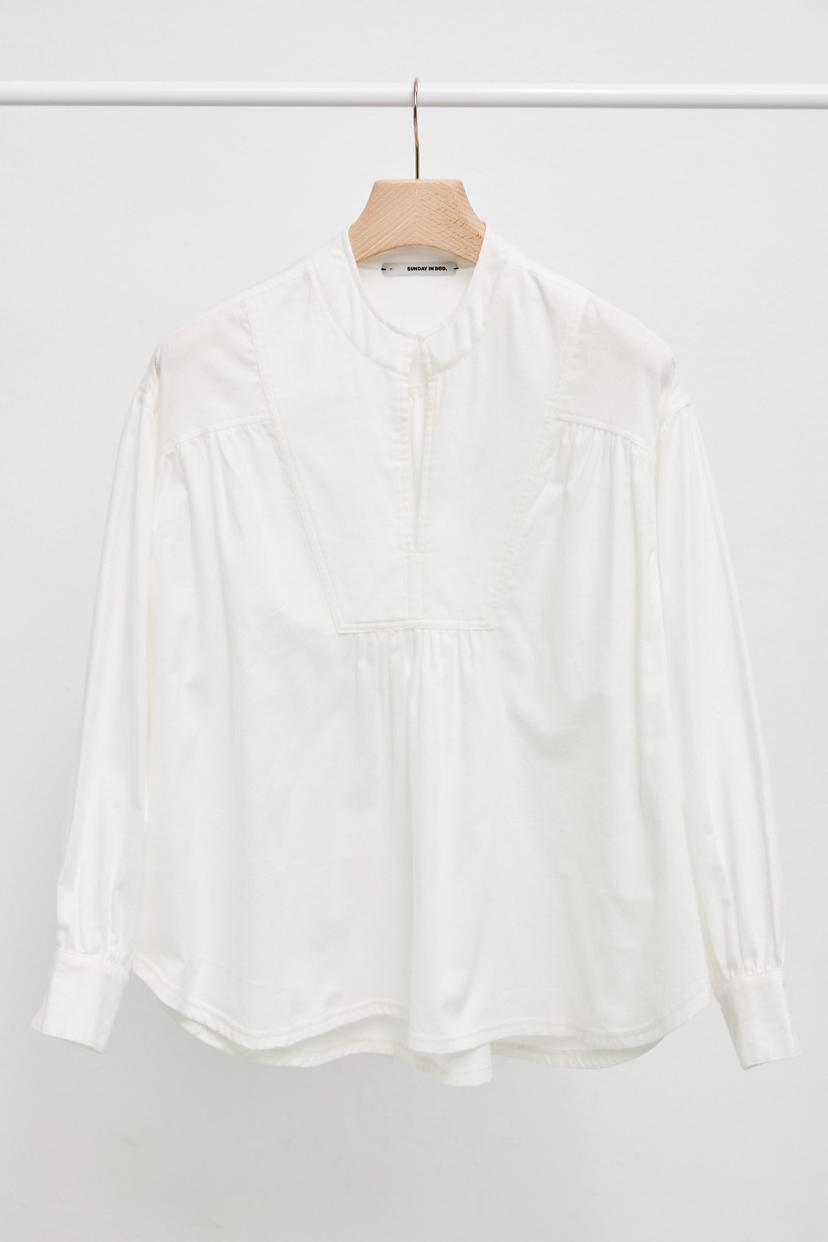 HAILEY Top flanell weiß L