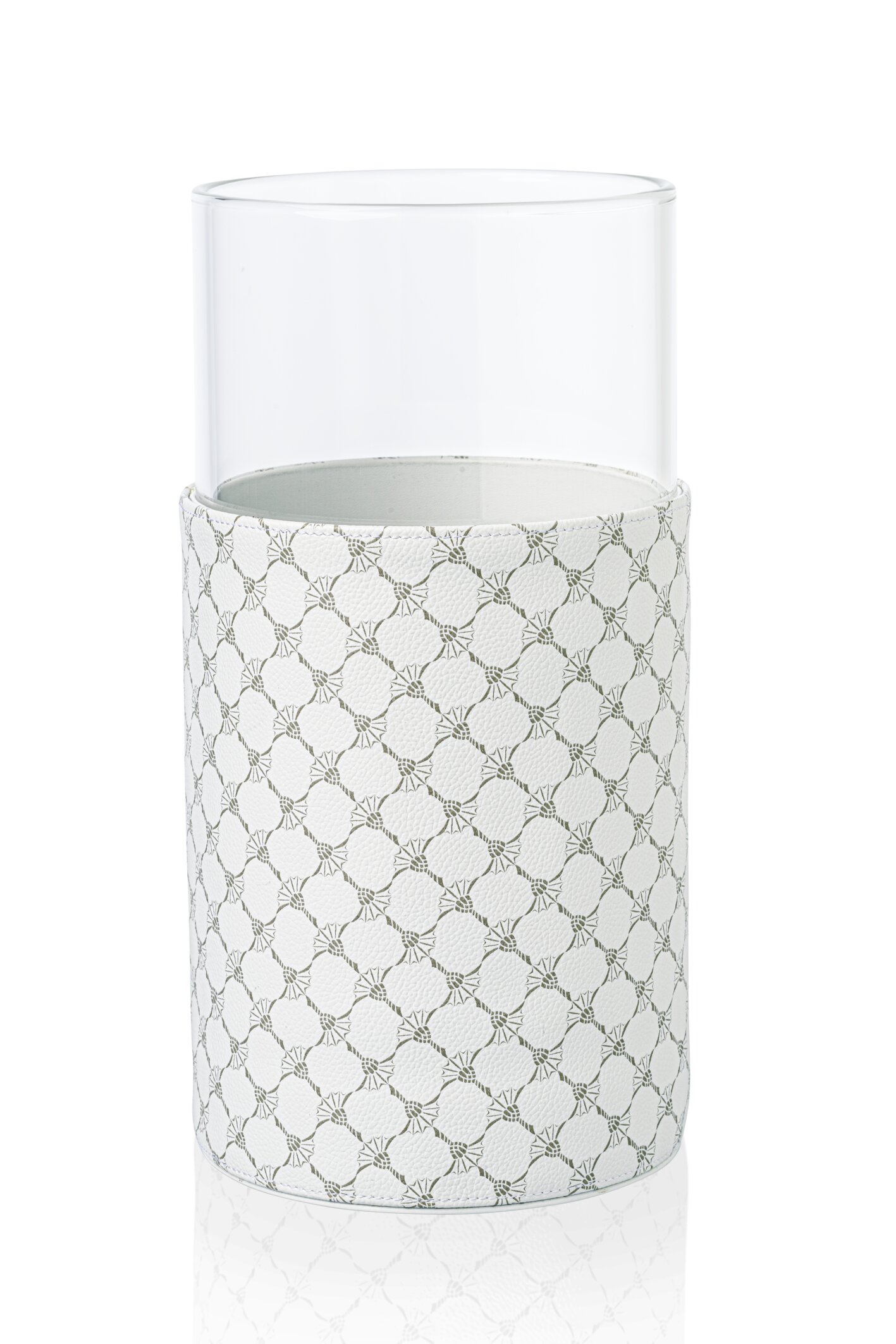 JOOP CORNFLOWER Vase M - Weiß/Grau