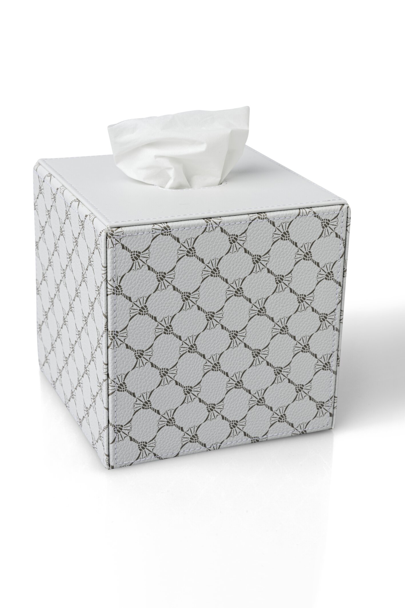 JOOP CORNFLOWER Kleenexbox quadratisch - Weiß/Grau