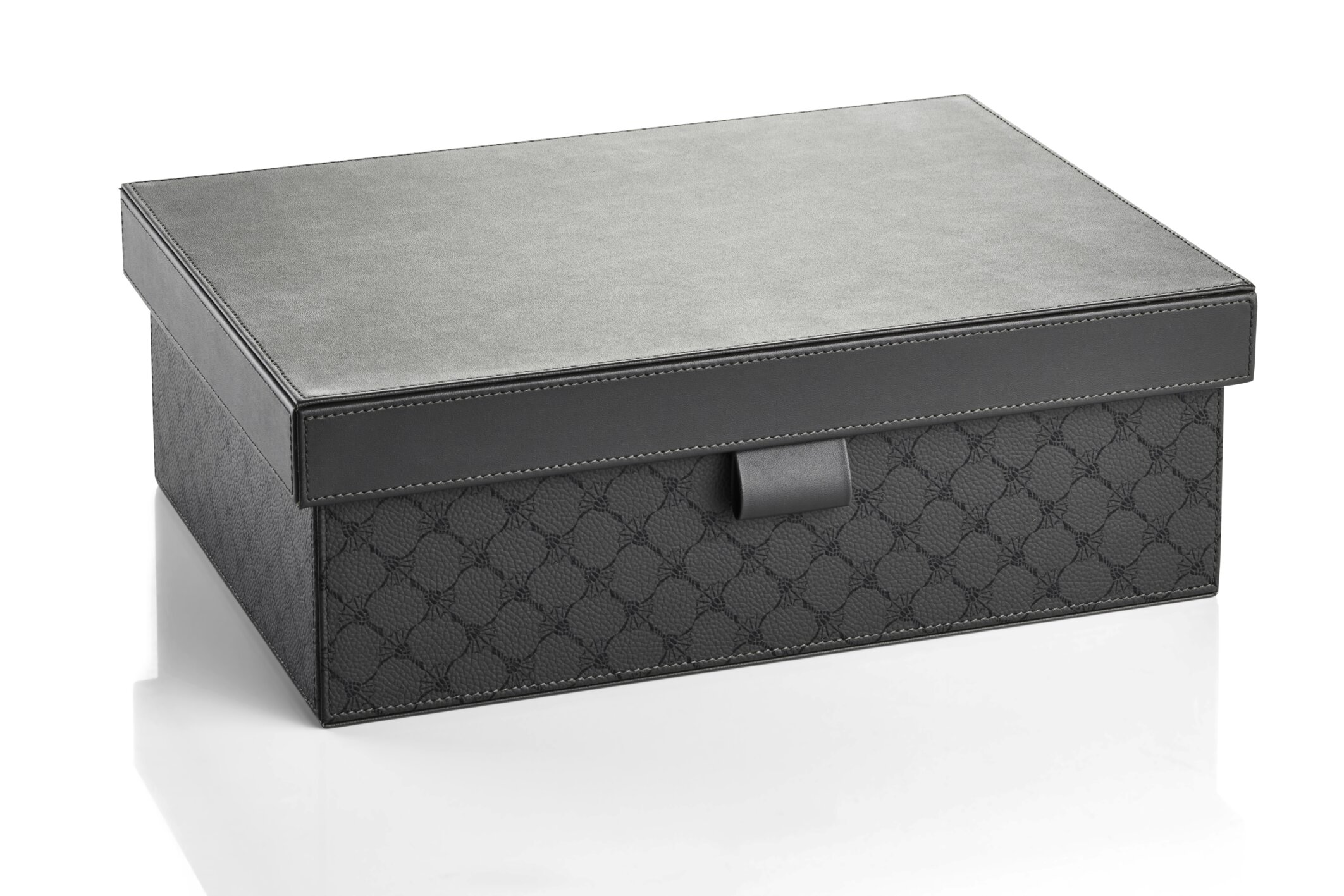 JOOP CORNFLOWER BOX L mit Deckel - Anthrazit/Schwarz
