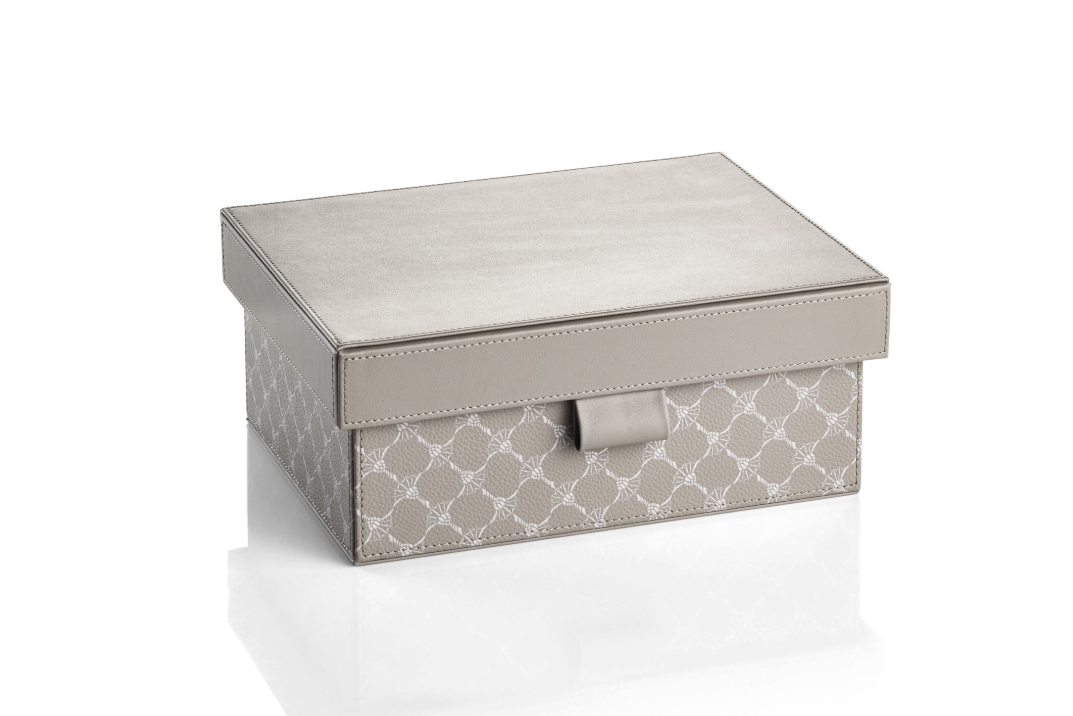 JOOP CORNFLOWER BOX S mit Deckel - Grau/Weiß