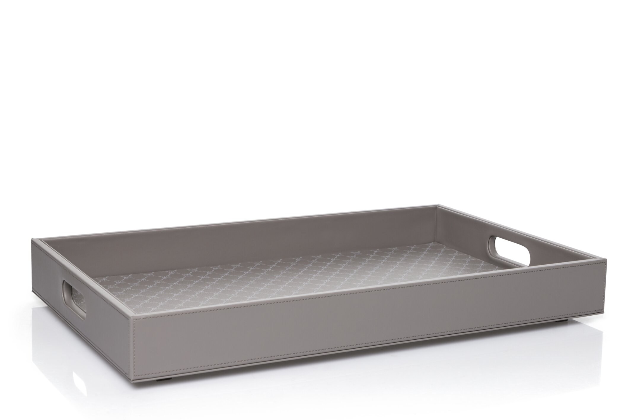 JOOP CORNFLOWER Tablett rechteckig S - Grau/Weiß