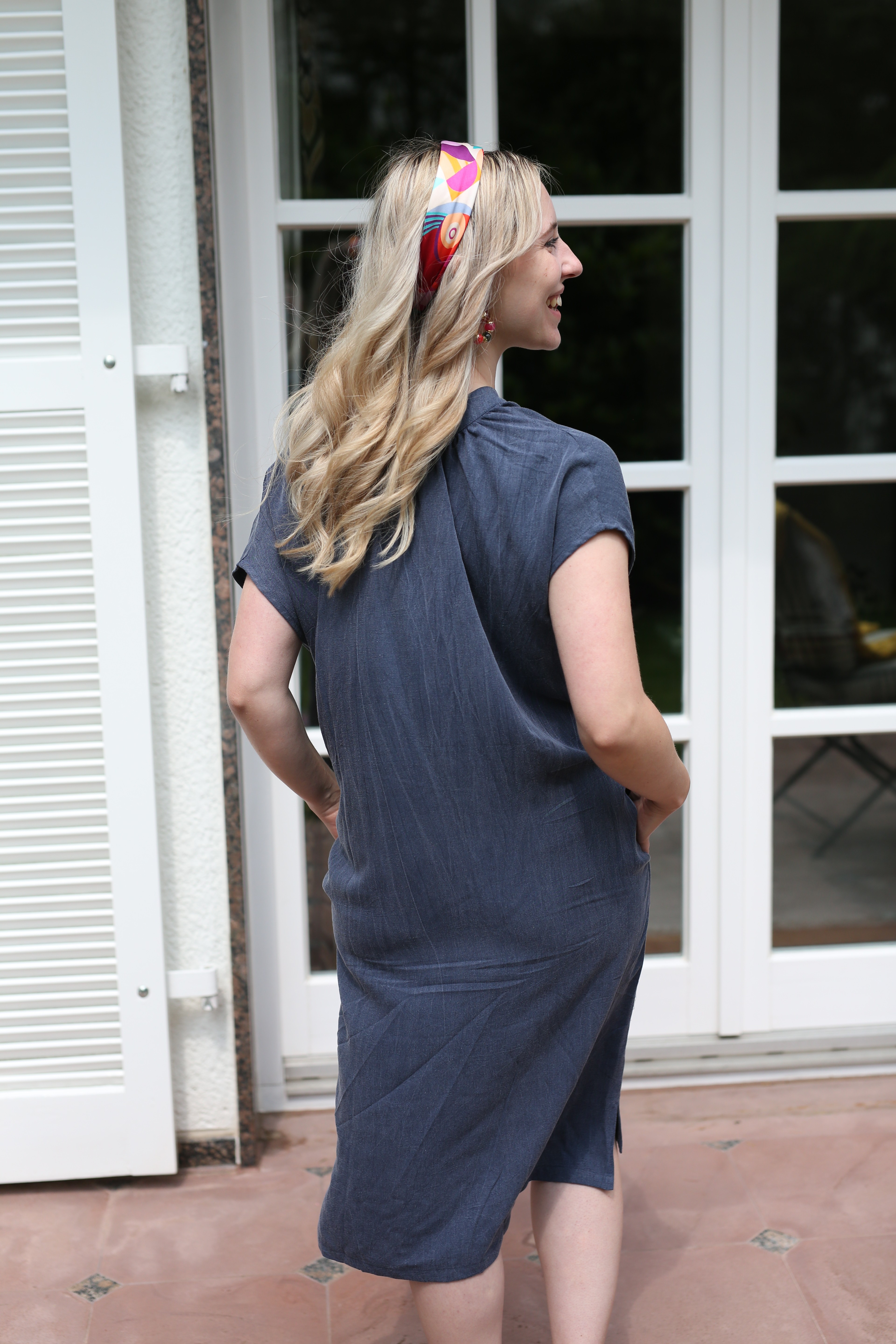 KASSANDRA dress viscoselinen midnight XS