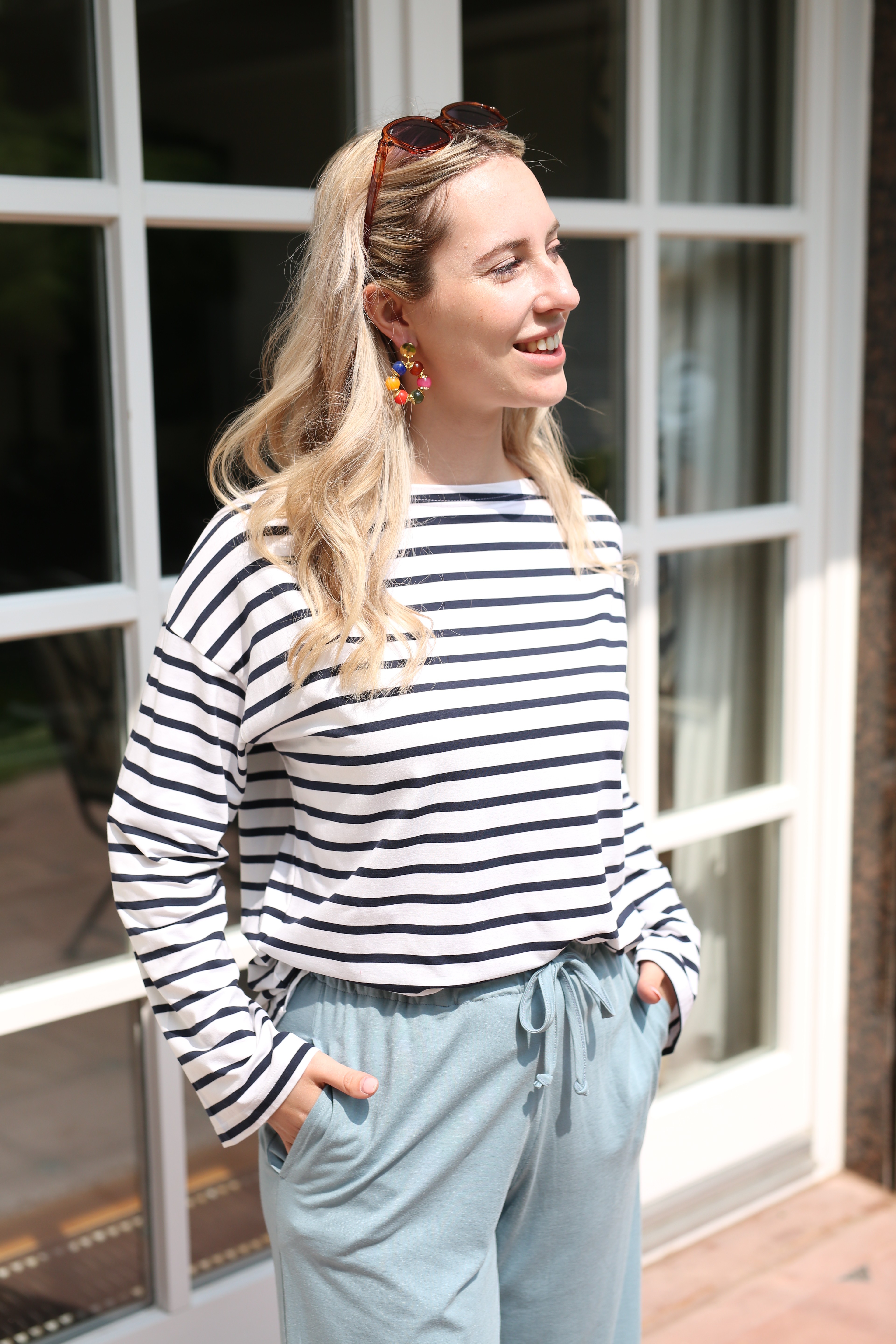 ILAYA shirt jersey stripe nearly black M