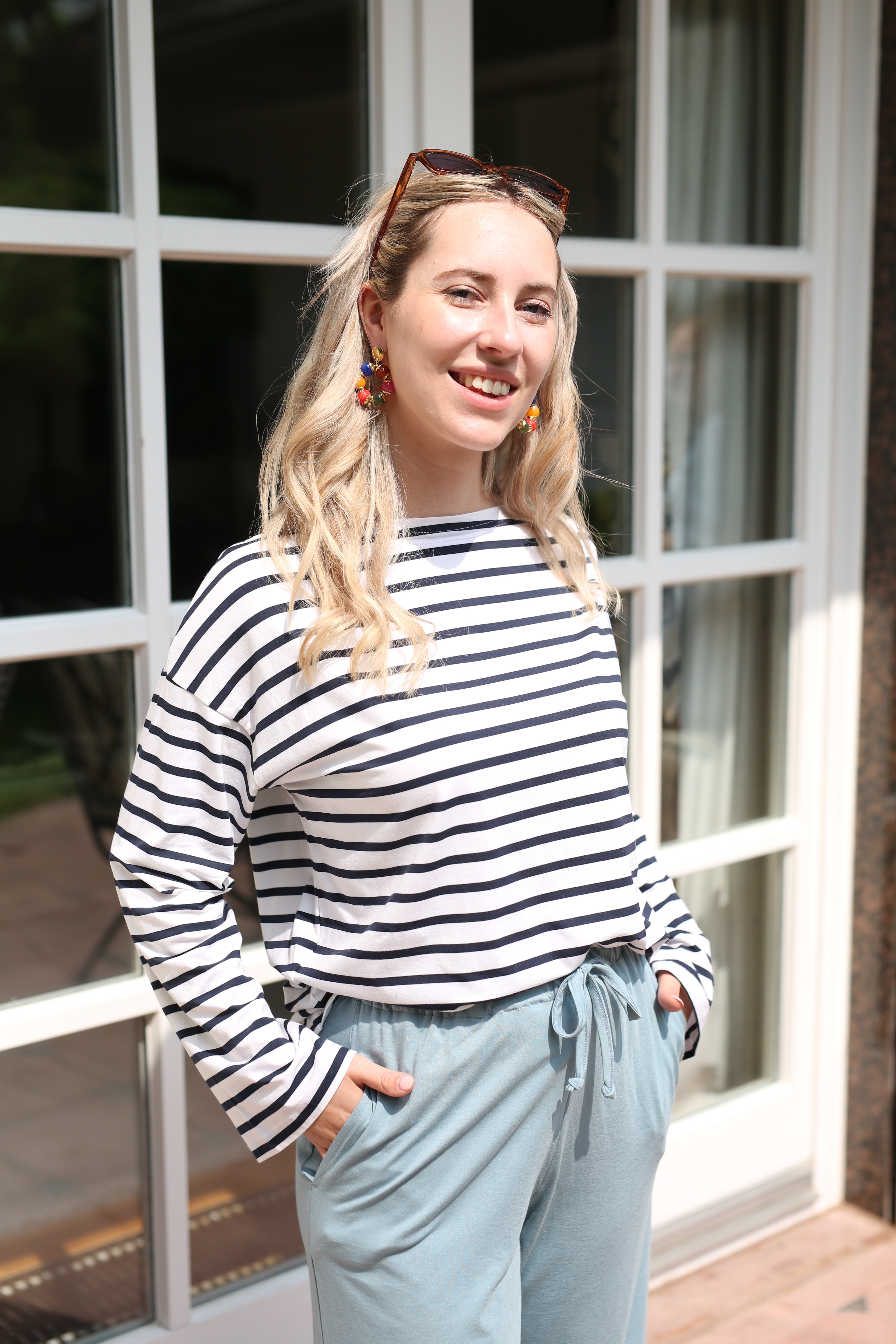 ILAYA shirt jersey stripe nearly black XS