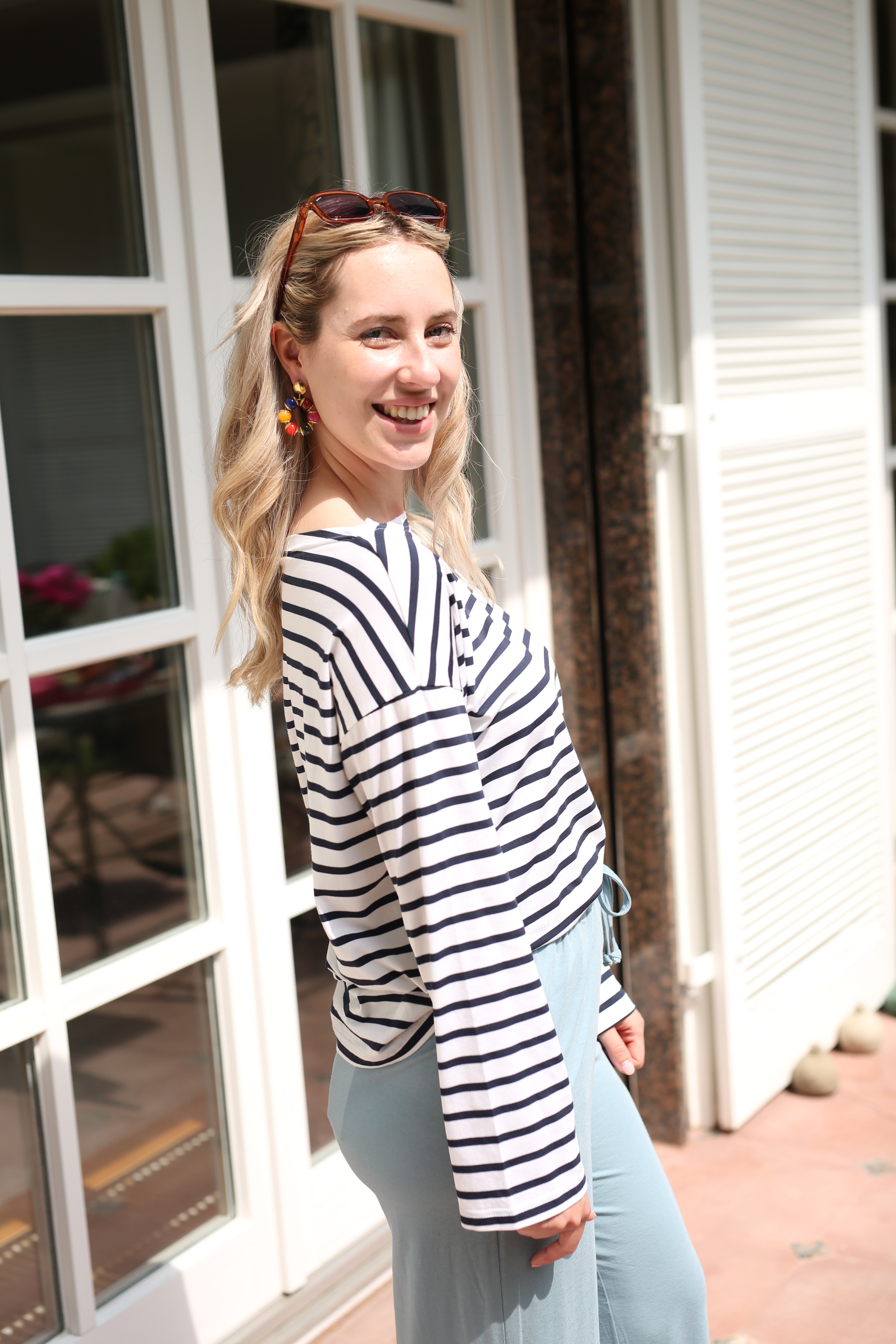 ILAYA shirt jersey stripe nearly black XS